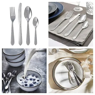 Ikea IDENTITET 16-piece Contemporary Style Cutlery Set Stainless Steel Teaspoon  • £21.11