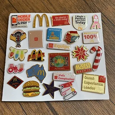 Vintage McDonald’s Pins Badges From All Over The World Very Collectible Joblot • £39.99
