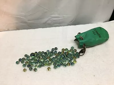 Vintage  BAG OF  101 MARBLES Made In Taiwan  • $26.99