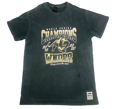 WNDRR Custom Fit Tee Men's T-Shirt Size Large Grey World Series Champions Logo  • $30.97