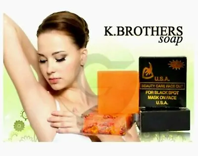 K Brothers Soap Orange Facial Reduce Acne Black Spots Clear Skincare Smooth 50 G • $12.80