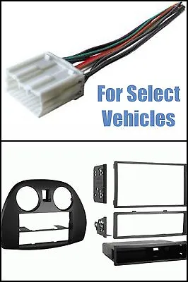 Car Stereo Install Radio Dash Kit +Wire For Some 2006-2012 Mitsubishi Eclipse • $44.95