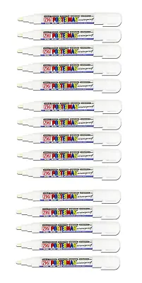 White Waterproof Marker Pens. 2mm. Zig Posterman. PMA-30. Pack Of 12. • £16.99