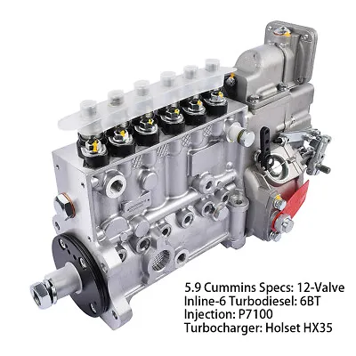 For Dodge Ram 5.9L Diesel 6BT Cummins P7100 Fuel Injection Pump 3931537 3931538 • $842