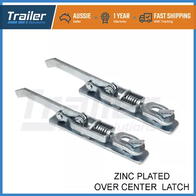 $47.62 • Buy X2 Heavy Duty Over Centre Fastener Lock Latch (Weld On) Trailer Tray Ute Camper