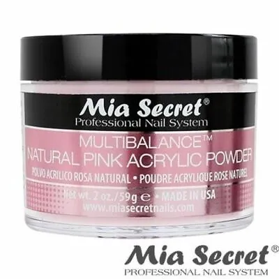 Mia Secret Acrylic Nail Powder Natural Pink Multi Balance 2 Oz - USA • $11.99