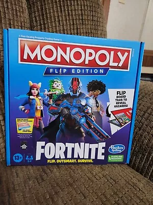 MONOPOLY Flip Edition: Fortnite Board Game Flip Outsmart Survive • $22.49