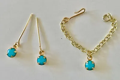Vintage Rhinestone Doll Jewelry Necklace & Earrings Barbie Midge Tressy Misty • $9.89