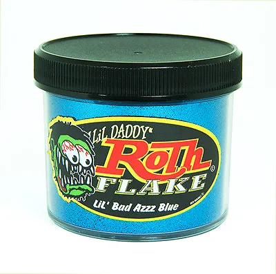 Lil Daddy Roth Metal Flake Lil Bad Azzz Blue .008 Size - 2 Oz Of Flake • $26.99