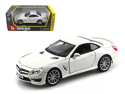 Mercedes SL 65 AMG Coupe White 1:24 Diecast Model - Bburago 21066WH* • $24.95