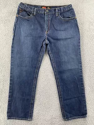 Ariat Work Jeans Mens Size 40x30 FR HRC2 M3 Loose Denim Medium Wash Blue • $28.95