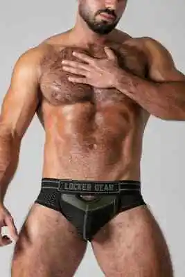 Locker Gear Sexy Bottomless Brief Breathable Mesh Pouch Window Gay Interest • £24.99