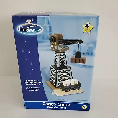 Imaginarium Wooden Cargo Crane Set Wood Train Set In Box • $49