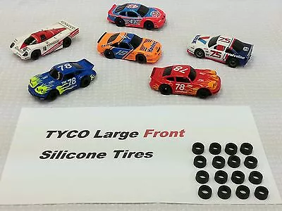 $13.49 • Buy ☆16 Large Front Silicone Tires☆ For TYCO 440 Hp7 440-x2  HO Slot Car Parts