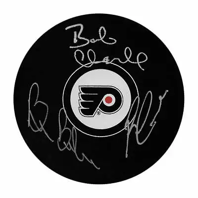 LCB Line (Leach/Clarke/Barber) Autographed Philadelphia Flyers Puck • $110.39