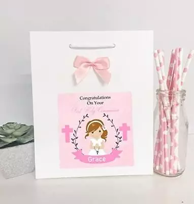 Personalised Girls First Holy Communion Boutique Gift Bag • £4.50