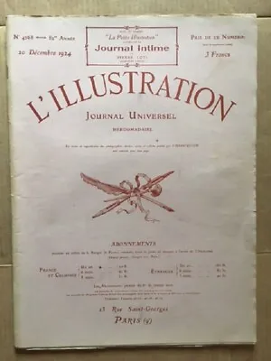 The Illustration December 20 1924 No. 4268 Medical Episcopate Men Fossils Solutre • $5.33