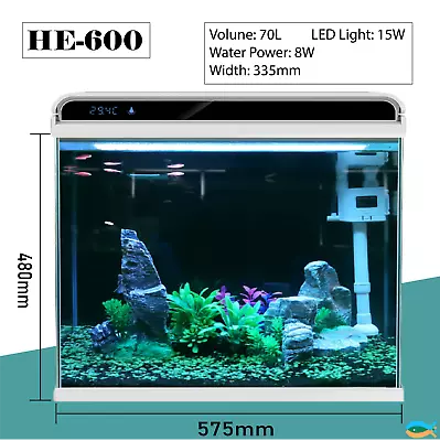 $9999.99 • Buy SUNSUN HE-600 70L Brand New Aquarium Fish Tank Complete Set 
