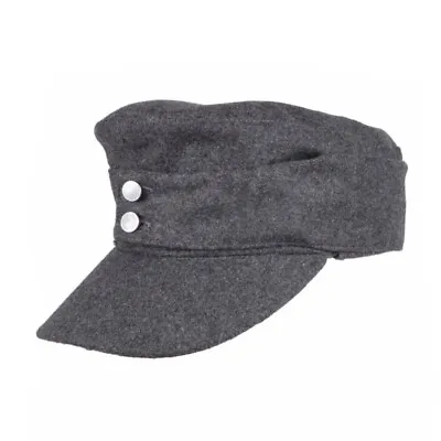 WWII German Army Elite EM M43 M1943 Panzer Wool Field Cap Hat Grey Size 57 • $23.52