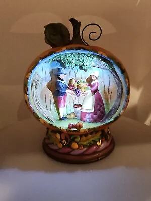 2009 Jim Shore Blessings Of The Harvest Lighted Pumpkin Diorama  • $24