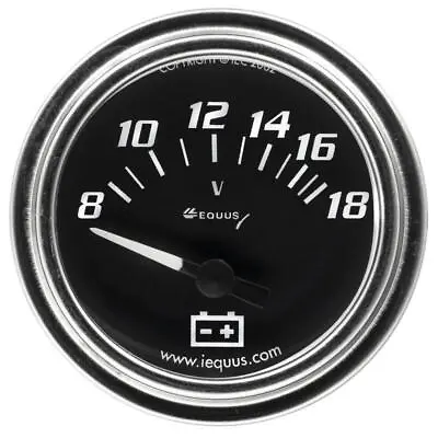 Equus Voltmeter Gauge 7268; 7000 Series 8-18 Volts 2  Short Sweep Electric • $22.08