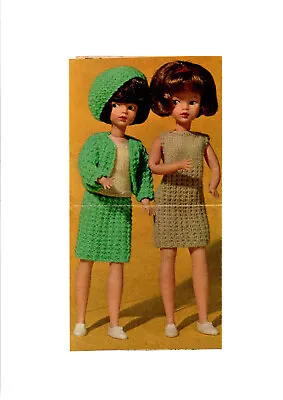 £2.89 • Buy Knitting Pattern Copy 2542.   Dolls Clothes Outfits For Barbie Sindy Etc  4ply