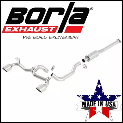 Borla 140285 2.25  Cat-Back Exhaust For 2008-2015 Mitsubishi Lancer EVO X 2.0L • $873.99