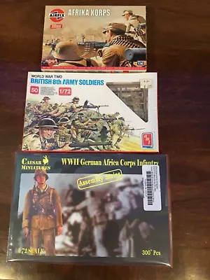 1/72 Airfix AMT Ceaser Miniatures WW2 British 8th Army German Afrika Korps • $29