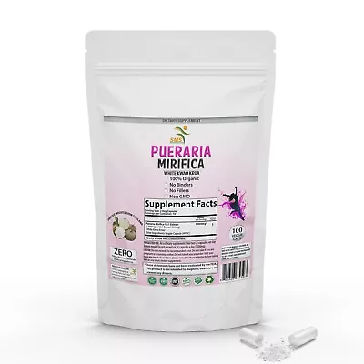 White Pueraria Mirifica 100 Capsules Kwao Krua Powder Imported From Thailand • $14.32