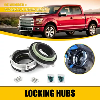 2PCS Automatic Hub Lock 4 Wheel Drive Actuators Fit 04-2013 Ford F-150 4WD EOA • $59.84