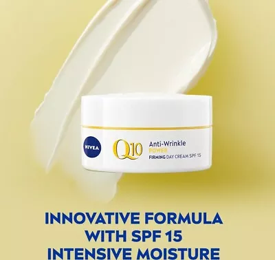 NIVEA Q10 Anti-Wrinkle Power Firming Day Cream SPF 15 (50 Ml) Anti-Wrinkle • £6.89