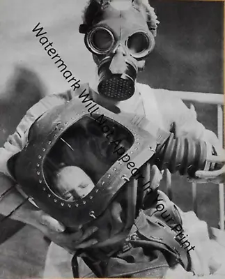 $6.77 • Buy BIZARRE CREEPY CRAZY FREAKY STRANGE WEIRD Gas Mask War Bab VINTAGE PIC SPOOKY