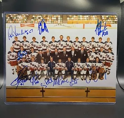 1980 Team Usa 8 Autographs 8x10- Miracle On Ice Eruzione Craig Verchota & More • $65