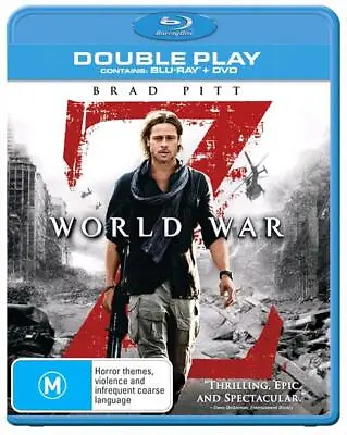 World War Z | Blu-ray + DVD (Extended Edition Blu-ray 2013)Sealed Region 4 • $16.96