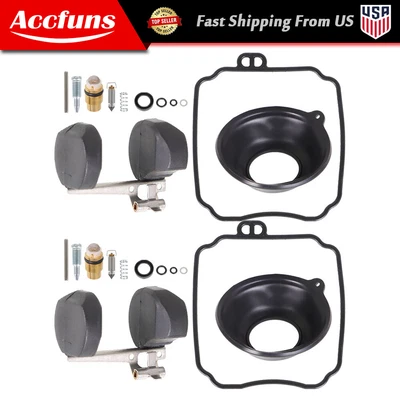 $14.50 • Buy ✅2X Carburetor Repair Kit Rebuild Float Fit For Yamaha XVS650 V-STAR 1998-2015