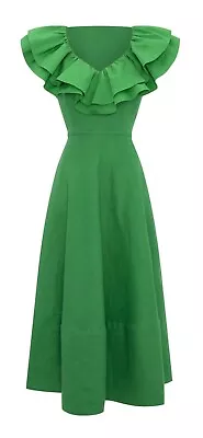 Designer Dress Carla Zampatti Emerald True Romance Dress  • $700