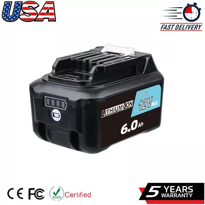 For Makita 12V MAX 6.0Ah Lithium Ion Battery CXT BL1040 BL1021B BL1016 BL1041B • $25.89