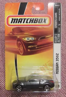 Matchbox 2008 Sports Cars Nissan 350z #23 Metalflake Charcoal Gray • $24.94