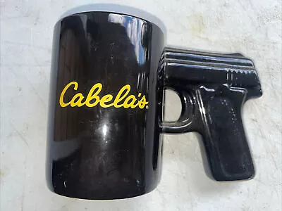 Cabela's Pistol Grip Coffee Mug Ceramic Hand Gun Handle Novelty Cup • $6.99