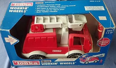 Tonka Preschool  Working Wheels  Fire Truck With Fireman Fred Age 3+ New • $49.56