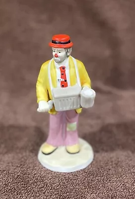 Pre Owned Vintage Emmett Kelly Jr Street Clown Circus Organ Grinder Figurine • $40