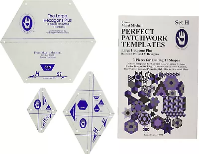Marti Michell Perfect Patchwork Templates Large Hexagons • $26.49