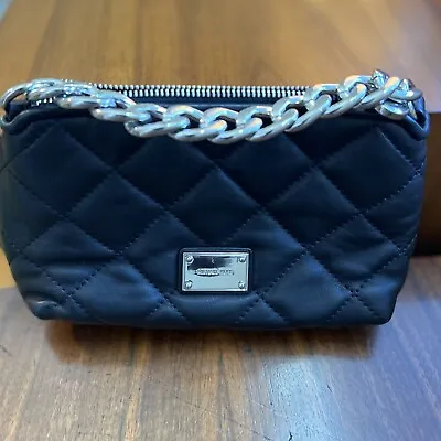 New! Michael Kors Hamilton Quilted Clutch (Black) • $75
