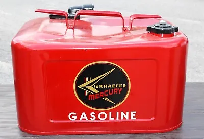 Vintage KIEKHAEFER MERCURY Original Restored Gas Tank Can • $350