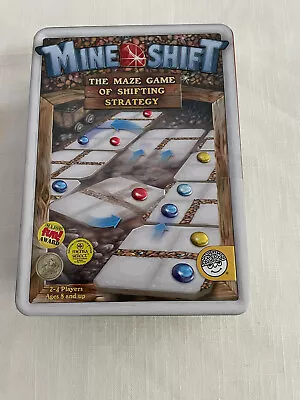 Mine Shift The Maze Game Of Shifting Strategy Tin Box Tile Jewels 100% Complete • $12