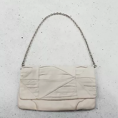 [ OROTON ] Womens Beige Leather Shoulder - Clutch  Bag  / Handbag • $65