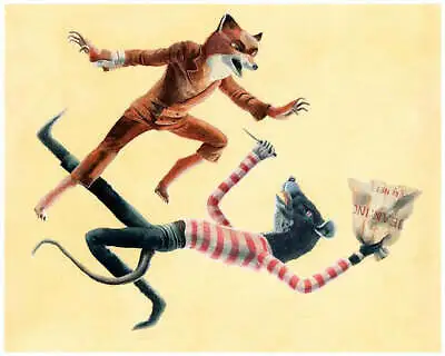 Fantastic Mr. Fox By Maryanna Holloman SIGNED Ltd Edition X/ Print Mondo MINT • $65