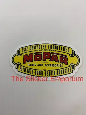 Mopar 4” Sticker Vintage Logo Tool Chest Garage Mechanic Tool Box Car Decal • $6.95