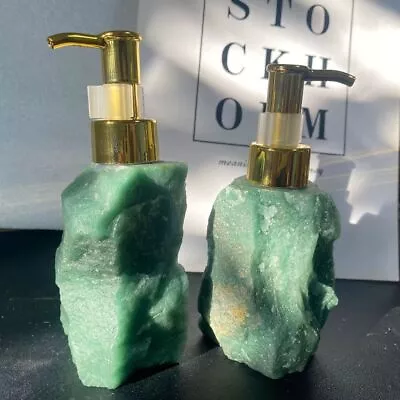 Natural Crystal Stone Soap Dispenser Reusable Shampoo Pump Organizer  Girls • $42.56