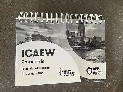 ICAEW Principles Of Taxation: Passcards By BPP Learning Media Book The Cheap New • £10